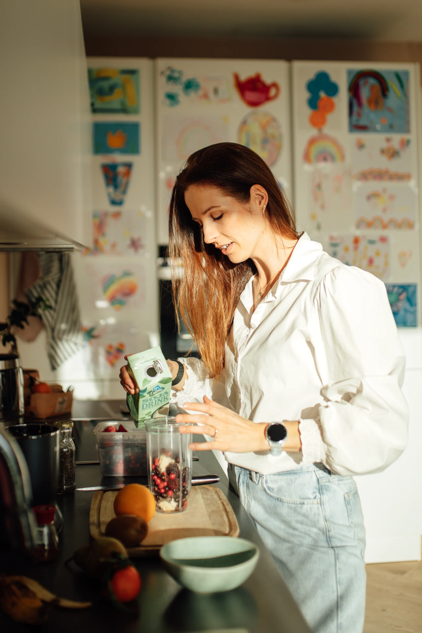 Lisa in de keuken